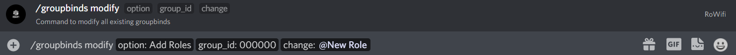 Groupbinds Modify Add Roles
