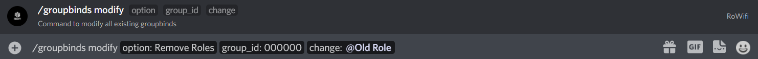 Groupbinds Modify Remove Roles